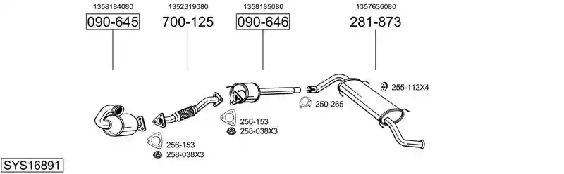 BOSAL SYS16891