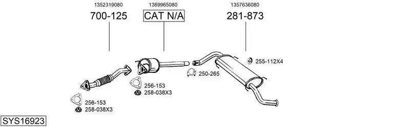 BOSAL SYS16923