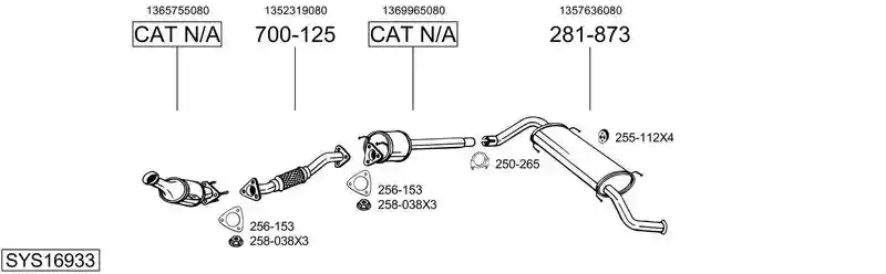 BOSAL SYS16933