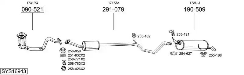 BOSAL SYS16943