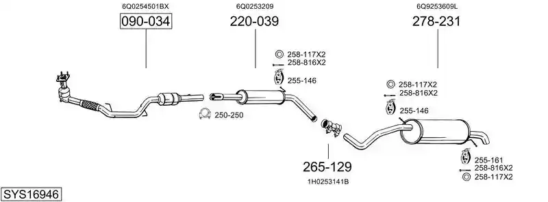 BOSAL SYS16946