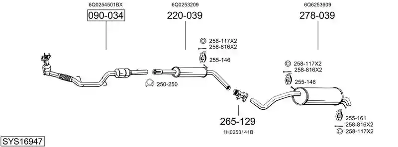 BOSAL SYS16947