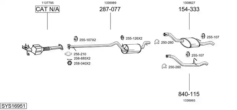 BOSAL SYS16951