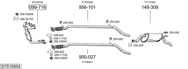 BOSAL SYS16954