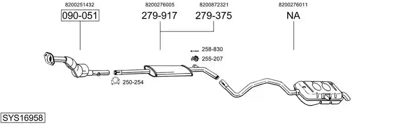 BOSAL SYS16958