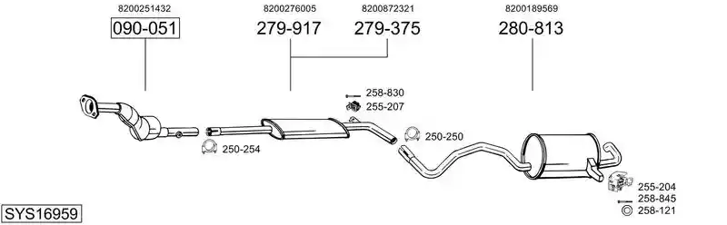 BOSAL SYS16959