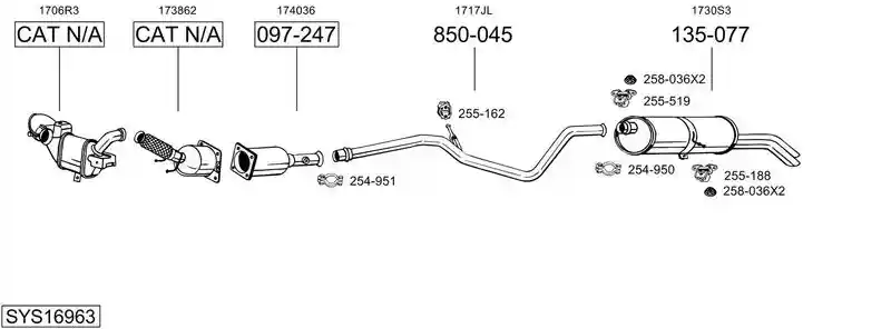 BOSAL SYS16963