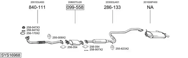 BOSAL SYS16968