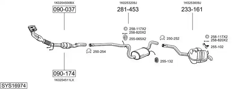 BOSAL SYS16974
