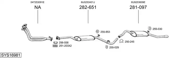 BOSAL SYS16981
