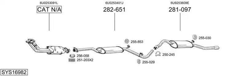BOSAL SYS16982
