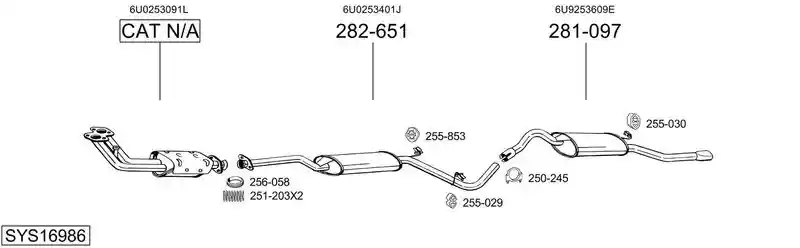 BOSAL SYS16986