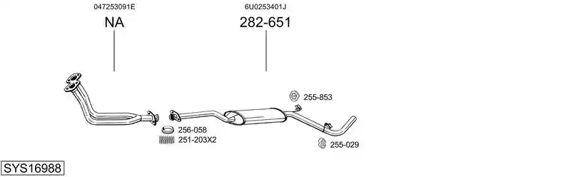 BOSAL SYS16988
