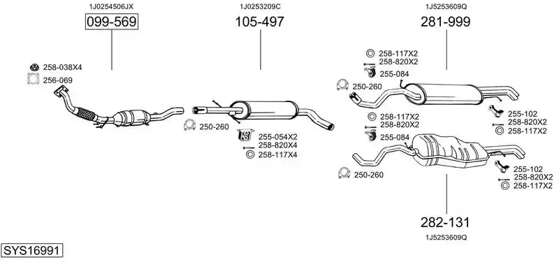 BOSAL SYS16991