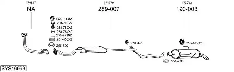 BOSAL SYS16993