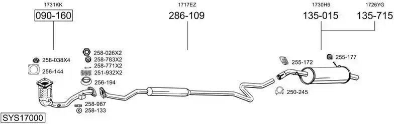 BOSAL SYS17000