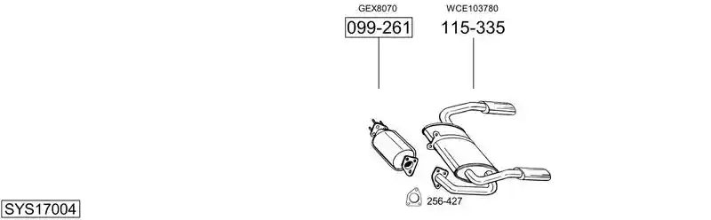 BOSAL SYS17004