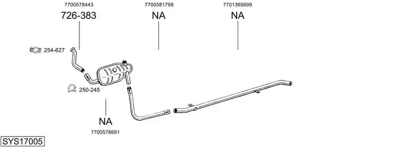 BOSAL SYS17005