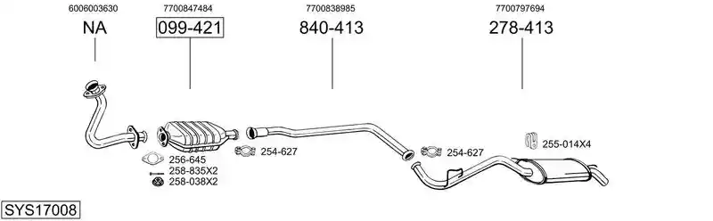 BOSAL SYS17008