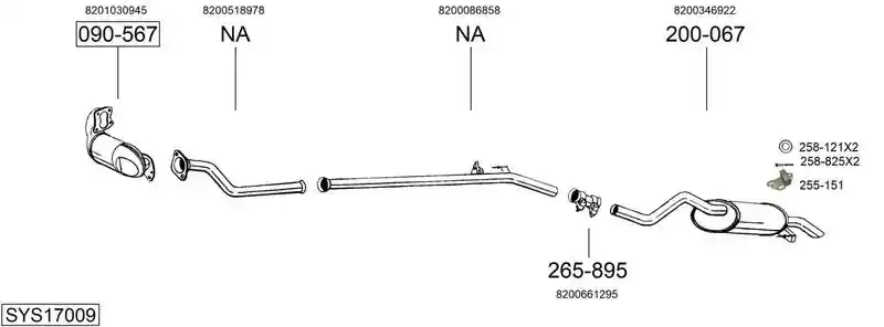 BOSAL SYS17009