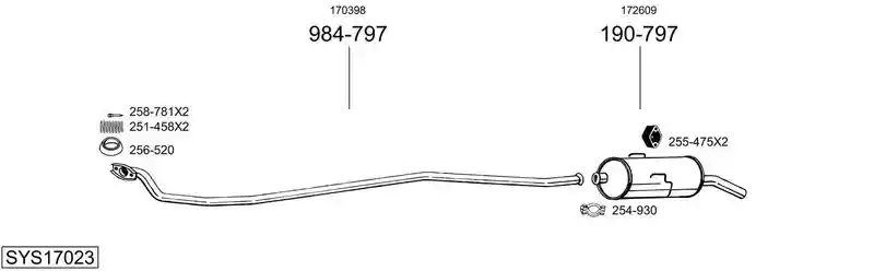 BOSAL SYS17023