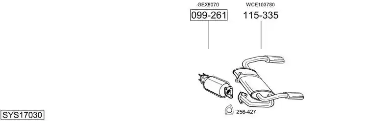 BOSAL SYS17030