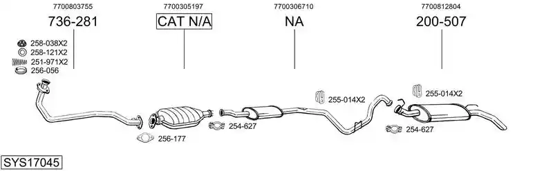 BOSAL SYS17045