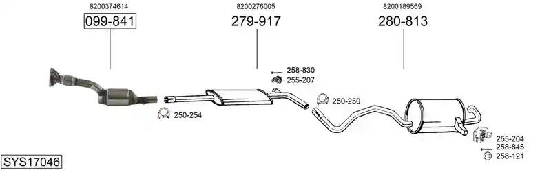 BOSAL SYS17046