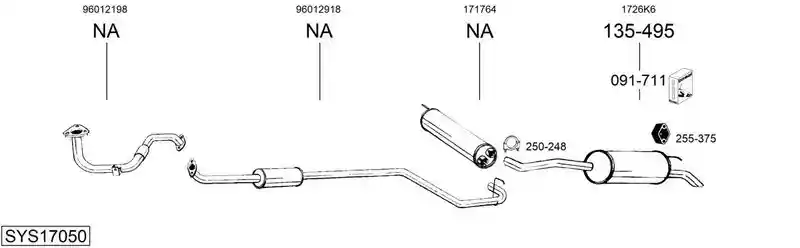 BOSAL SYS17050