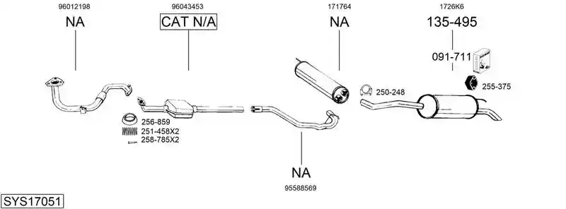 BOSAL SYS17051