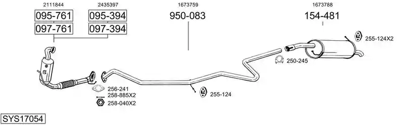 BOSAL SYS17054