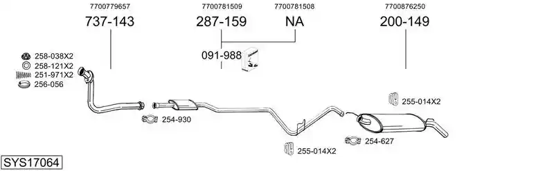 BOSAL SYS17064