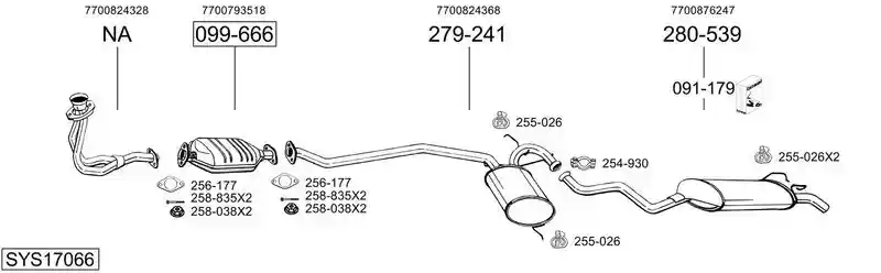 BOSAL SYS17066