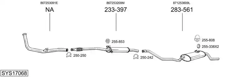 BOSAL SYS17068