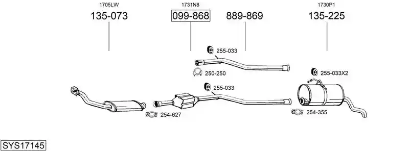 BOSAL SYS17145