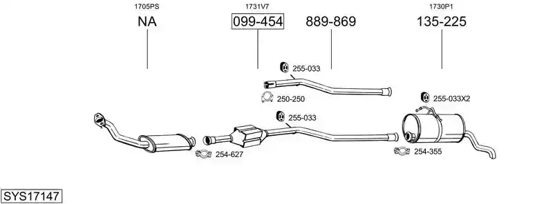 BOSAL SYS17147