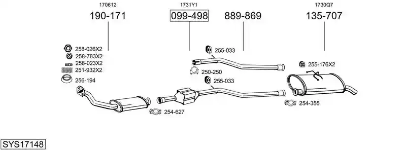 BOSAL SYS17148