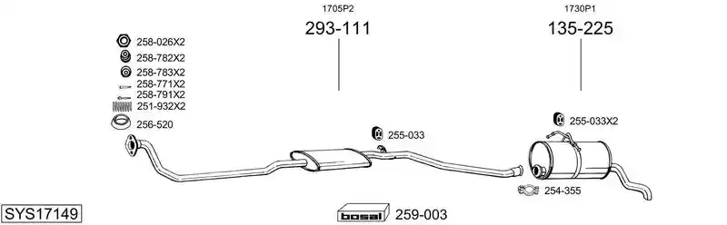 BOSAL SYS17149