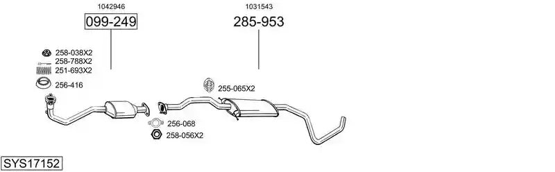 BOSAL SYS17152