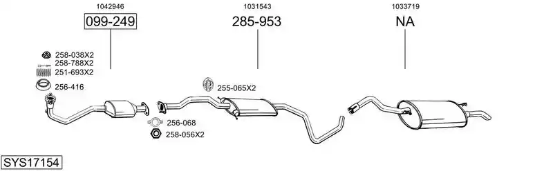 BOSAL SYS17154