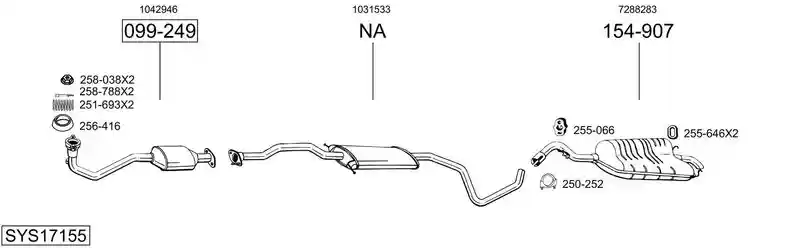 BOSAL SYS17155