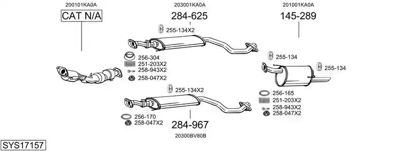 BOSAL SYS17157