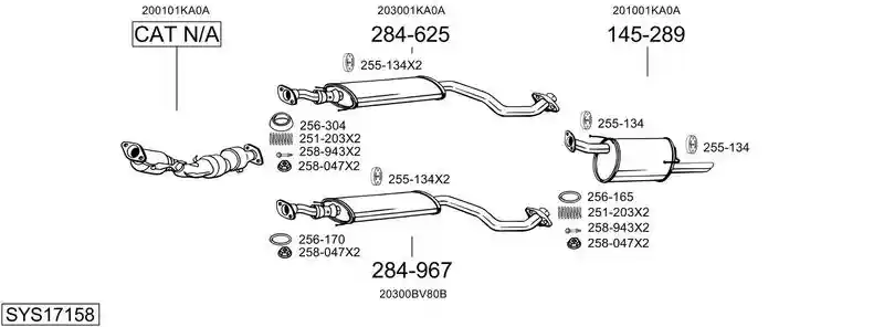 BOSAL SYS17158