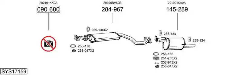 BOSAL SYS17159