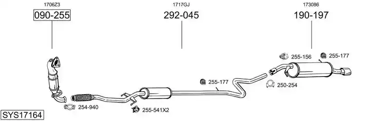 BOSAL SYS17164