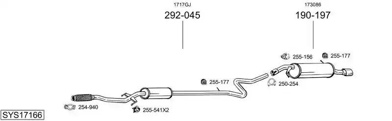 BOSAL SYS17166