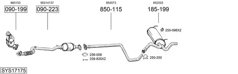 BOSAL SYS17175