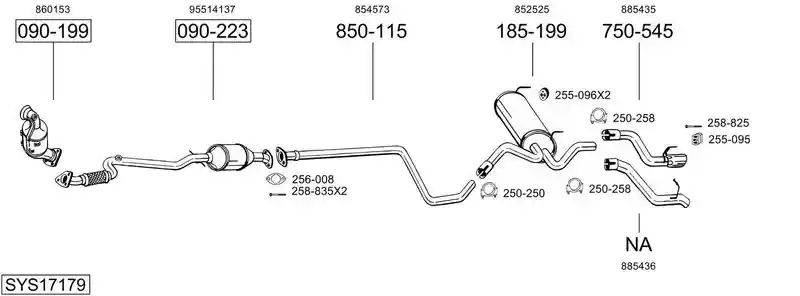 BOSAL SYS17179