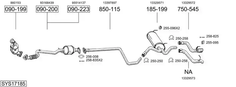 BOSAL SYS17185