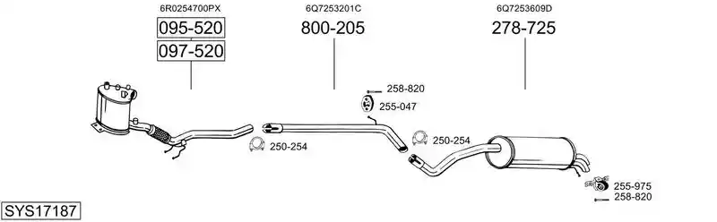 BOSAL SYS17187